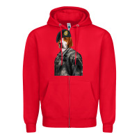 Red Pet Portraits, Custom Pet Portraits, Renaissance Pet Portraits, Custom Zipper Hoodie - RanaPortraitStore