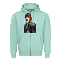 Seafoam Pet Portraits, Custom Pet Portraits, Renaissance Pet Portraits, Custom Zipper Hoodie - RanaPortraitStore