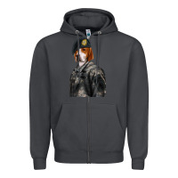 Smoke Pet Portraits, Custom Pet Portraits, Renaissance Pet Portraits, Custom Zipper Hoodie - RanaPortraitStore
