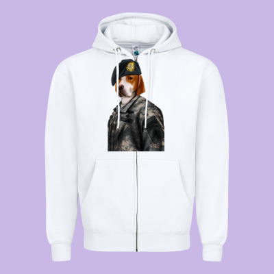 Pet Portraits, Custom Pet Portraits, Renaissance Pet Portraits, Custom Zipper Hoodie Designed By Ranaportraitstore