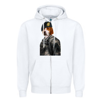White Pet Portraits, Custom Pet Portraits, Renaissance Pet Portraits, Custom Zipper Hoodie - RanaPortraitStore