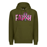 Army Green horseshoe with roses and cross Premium Hoodie - RanaPortraitStore