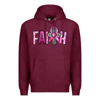 Burgundy horseshoe with roses and cross Premium Hoodie - RanaPortraitStore