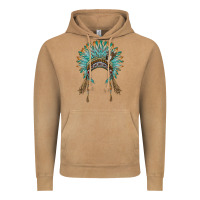 Vintage Camel native american headdress turquise Vintage Hoodie - BarkalooDesign