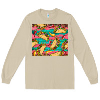 Mushroom mexican taco paper glitter leopard wooden Long Sleeve Tee - Artiststas