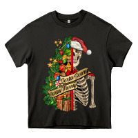 Asphalt sorta merry sorta scary skeleton Heavy Core Tee - FaDigitalArtStudio