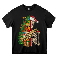 Black sorta merry sorta scary skeleton Heavy Core Tee - FaDigitalArtStudio