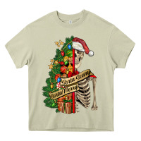 Mossy sorta merry sorta scary skeleton Heavy Core Tee - FaDigitalArtStudio