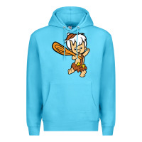 Ocean Blue bamm bamm Premium Hoodie - DesigneFamous