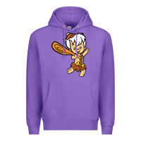 Purple bamm bamm Premium Hoodie - DesigneFamous