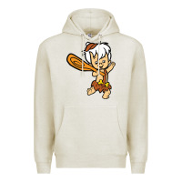 Oatmeal Heather bamm bamm Premium Hoodie - DesigneFamous
