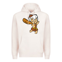 Pale Pink bamm bamm Premium Hoodie - DesigneFamous