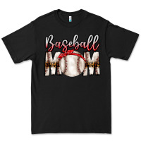 Black Baseball Mom Premium Tee - CowhideDigitalArt
