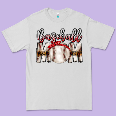 Baseball Mom Premium Tee Designed By Cowhidedigitalart