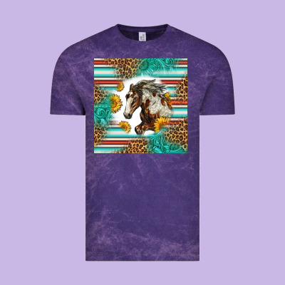 Western Mustang Horse Vintage Tee Designed By Lillyallendesigns