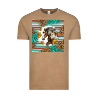 Vintage Coffee western mustang horse Vintage Tee - LillyAllenDesigns