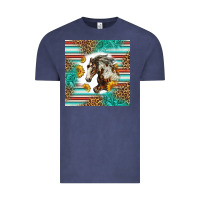 Vintage Denim western mustang horse Vintage Tee - LillyAllenDesigns