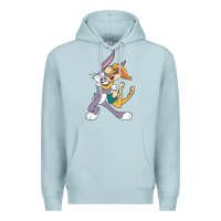 Blue Mist bugs bunny and lola bunny Premium Hoodie - DesigneFamous