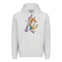 Dove Grey bugs bunny and lola bunny Premium Hoodie - DesigneFamous