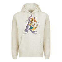 Oatmeal Heather bugs bunny and lola bunny Premium Hoodie - DesigneFamous