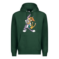 Sports Green bugs bunny and lola bunny Premium Hoodie - DesigneFamous