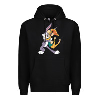 Black bugs bunny and lola bunny Premium Hoodie - DesigneFamous