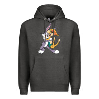 Charcoal Heather bugs bunny and lola bunny Premium Hoodie - DesigneFamous