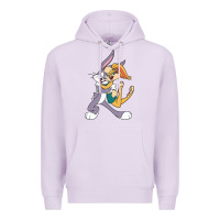Lilac bugs bunny and lola bunny Premium Hoodie - DesigneFamous