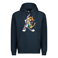 Navy bugs bunny and lola bunny Premium Hoodie - DesigneFamous