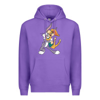 Purple bugs bunny and lola bunny Premium Hoodie - DesigneFamous