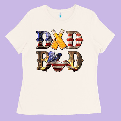 American Dad Bod Ladies Tee Designed By Lillyallendesigns
