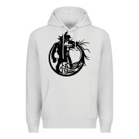 Dove Grey goku super saiyan ultra dragon Premium Hoodie - DesigneFamous