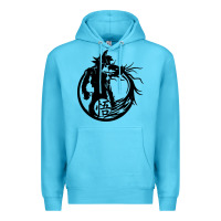 Ocean Blue goku super saiyan ultra dragon Premium Hoodie - DesigneFamous