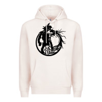Pale Pink goku super saiyan ultra dragon Premium Hoodie - DesigneFamous