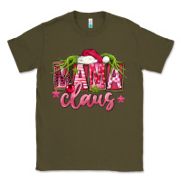 Army Green Pink Christmas Mama Claus Classic Tee - FaDigitalArtStudio
