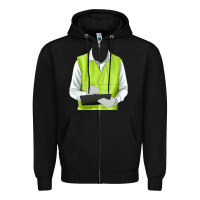 Black border collie engineer Zipper Hoodie - RanaPortraitStore