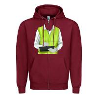Burgundy border collie engineer Zipper Hoodie - RanaPortraitStore