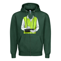 Sports Green border collie engineer Zipper Hoodie - RanaPortraitStore