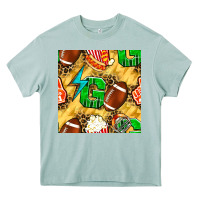 Arona american football go with thunder and leopard  seamless pattern Heavy Core Tee - BundleAndBundleShop