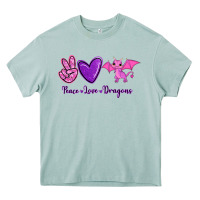 Arona Peace Love Dragons Heavy Core Tee - RanaPortraitStore