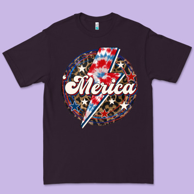 Western Merica Patriotic 4th Of July Premium Tee Designed By Lillyallendesigns