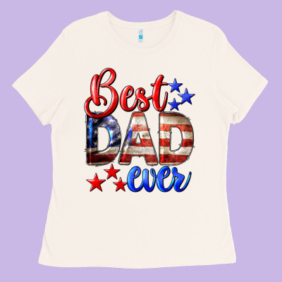 Best Dad Ever Ladies Tee Designed By Lillyallendesigns