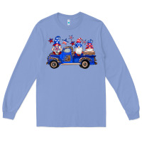 Colony Blue american flag gnomes truck Long Sleeve Tee - Artiststas