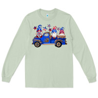 Matcha american flag gnomes truck Long Sleeve Tee - Artiststas