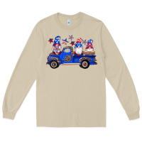 Mushroom american flag gnomes truck Long Sleeve Tee - Artiststas
