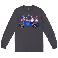Smoke american flag gnomes truck Long Sleeve Tee - Artiststas