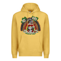 Antique Gold ladybuy gnomies rainbow Premium Hoodie - BarkalooDesign