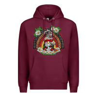 Burgundy ladybuy gnomies rainbow Premium Hoodie - BarkalooDesign