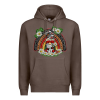 Coffee ladybuy gnomies rainbow Premium Hoodie - BarkalooDesign