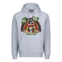 Heather Grey ladybuy gnomies rainbow Premium Hoodie - BarkalooDesign